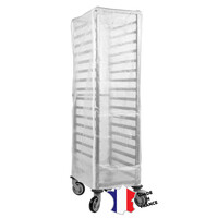 Housse tranparence lavable pour echelle GN1/1 | fermeture à glissières | 600(l)x410x1640mm