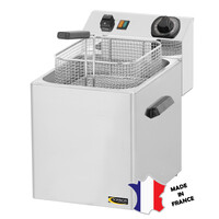 Friteuse électrique de table | 8 litres | 3kW | 270(l)x300x420mm | sans robinet de vidange