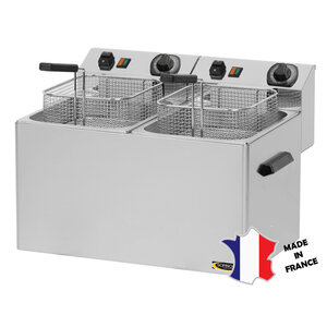 Sofinor Friteuse électrique de table | 2x 8 litres | 2x 3kW | 540(l)x300x420mm | sans robinet de vidange Sofinor Friteuse électrique de table | 2x 8 litres | 2x 3kW | 540(l)x300x420mm | sans robinet de vidange