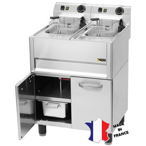 Sofinor Friteuse électrique sur meuble 2 portes| 2x 13 litres | 330(l)x600x900mm | 19,8kW Sofinor Friteuse électrique sur meuble 2 portes| 2x 13 litres | 330(l)x600x900mm | 19,8kW
