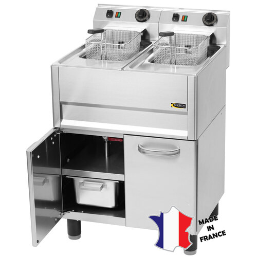 Sofinor Friteuse électrique sur meuble 2 portes| 2x 13 litres | 330(l)x600x900mm | 19,8kW Sofinor Friteuse électrique sur meuble 2 portes| 2x 13 litres | 330(l)x600x900mm | 19,8kW