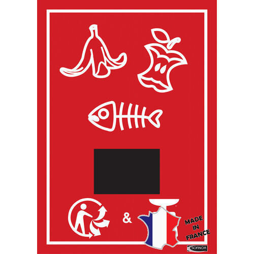 Sofinor Panneau affichage décor | "déchets alimentairs" | avec découpe