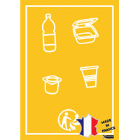 Panneau affichage décor | "déchets alimentairs" | avec découpe