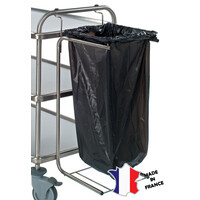 Support pour sacs poubelle pour chariot de service