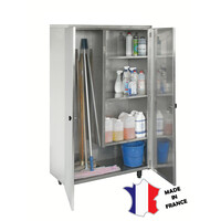 Armoire de Rangement | 1000(l)x475x1805mm | avec 2 Portes Battantes | 3 Étagères avec Separation