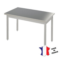 Table Démotable | INOX | Centrale | Plusieurs Longueurs 700xHT900mm | Pieds Carrés