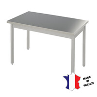 Table Démotable | INOX | Centrale | Plusieurs Longueurs 700xHT900mm | Pieds Carrés