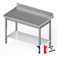 Table Démotable | INOX | Étagère Basse | à Dosseret | Plusieurs Longueurs