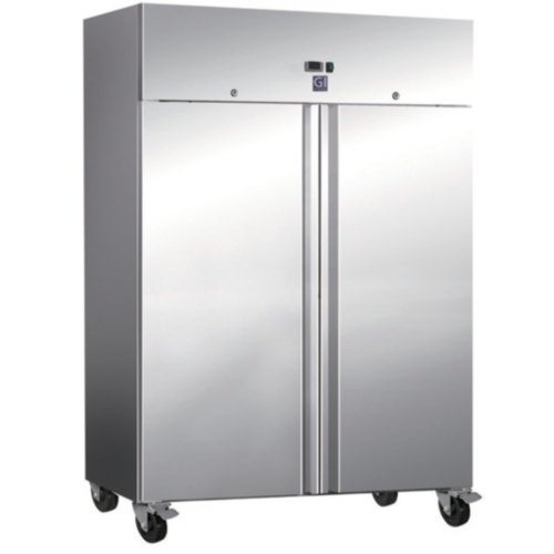 CHRselect Réfrigérateur | Portes Double | Inox | 1200 L | 2x 2/1 GN | 4 roues | 1340x800x (H) 2010mm