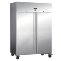 Congélateur Double Porte | Inox | 1200 L | 2x 2/1 GN | 4 roues | 1340x800x (H) 2010mm