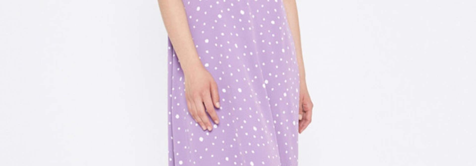 Violet dress Polka Dots