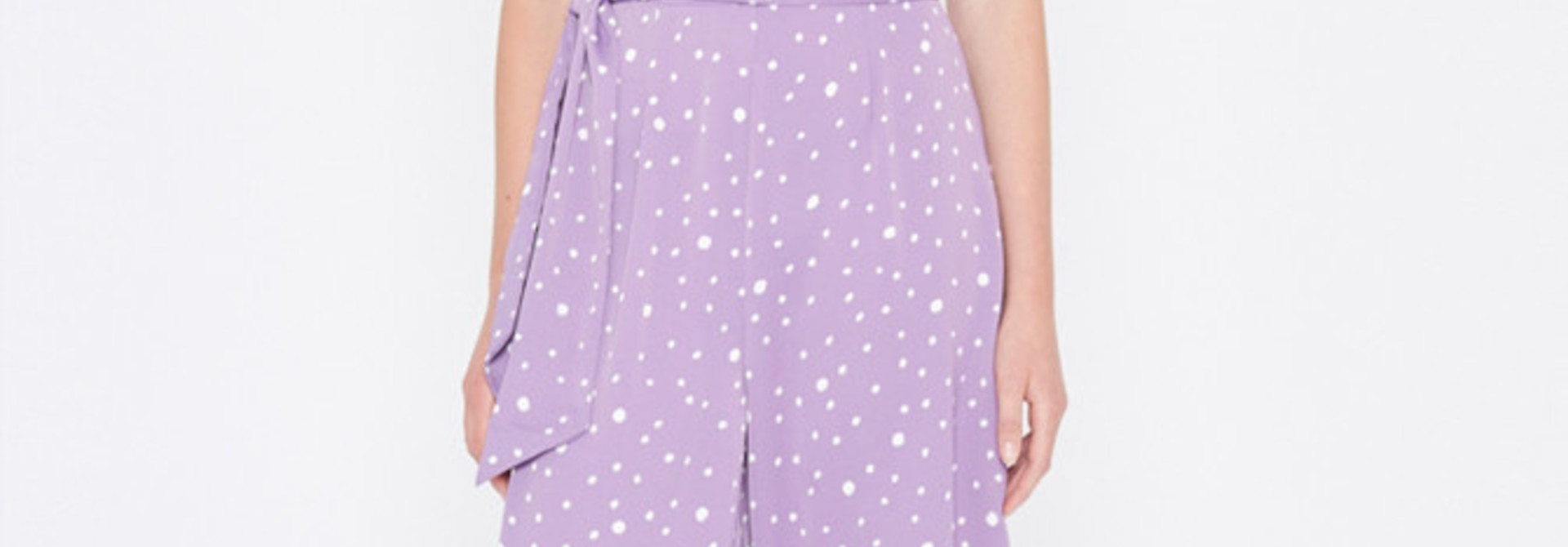 Violet jumpsuit Polka Dots Lila