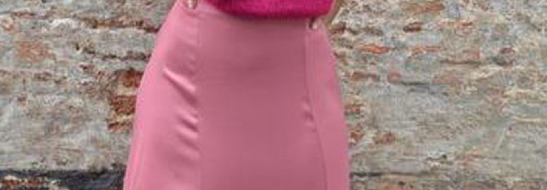 Carola wide satin skirt Peperrosa
