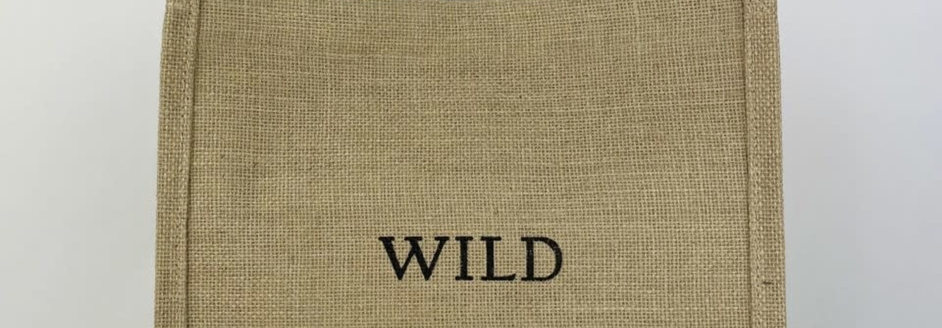 'Wild' linen shopper Black