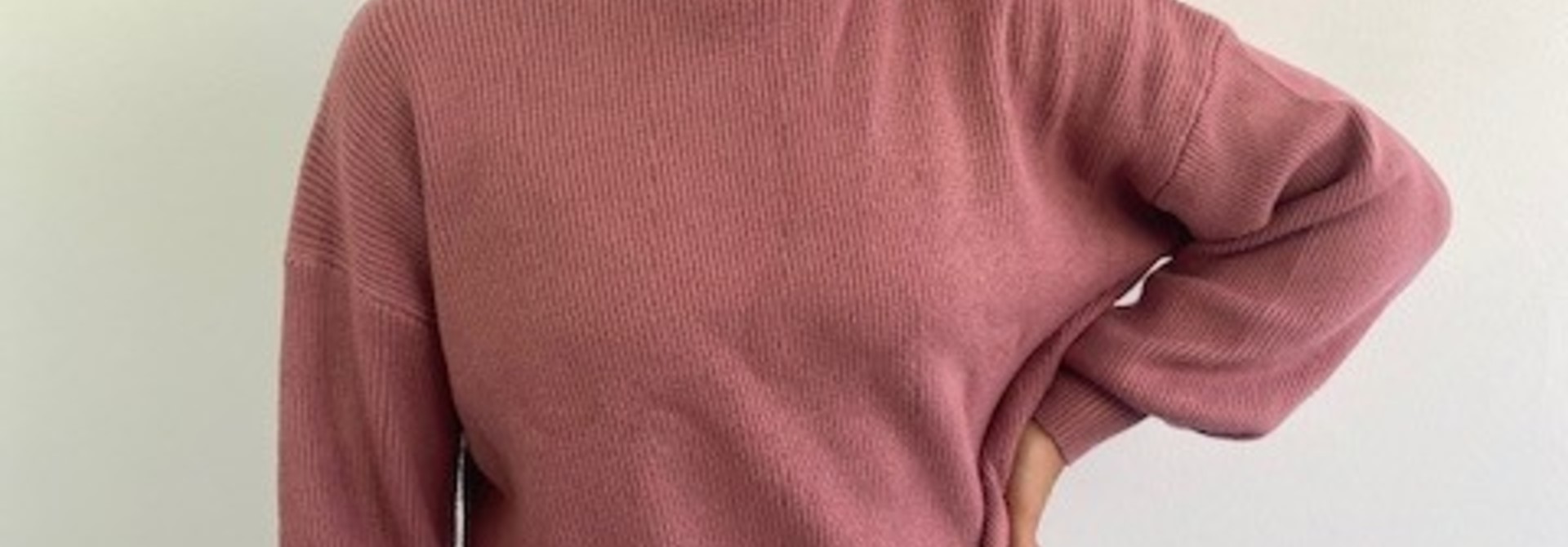 Miso knit balloon sleeve Rose