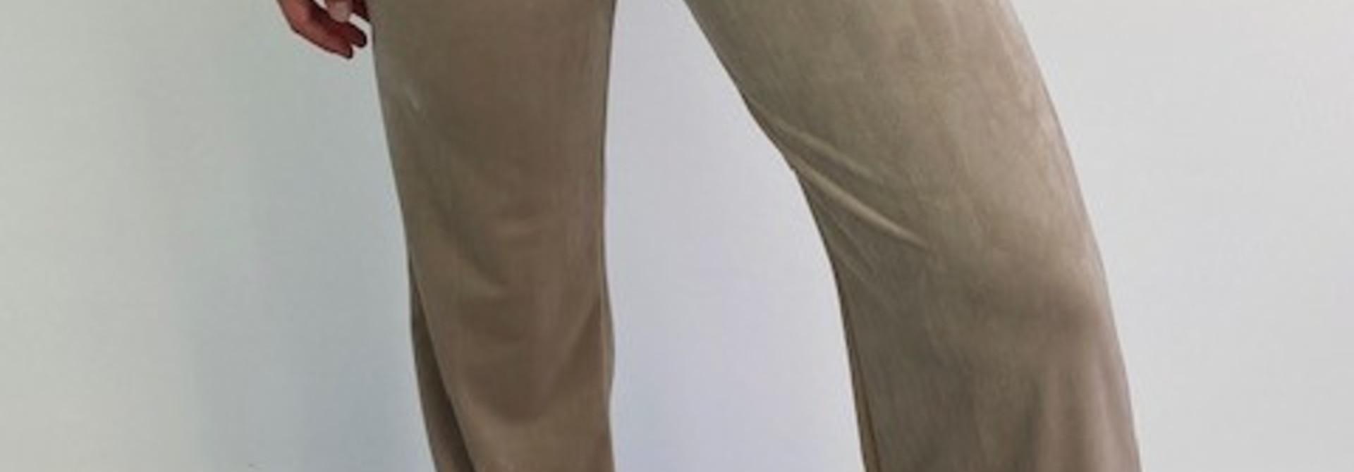 Lancio velvet pant Beige