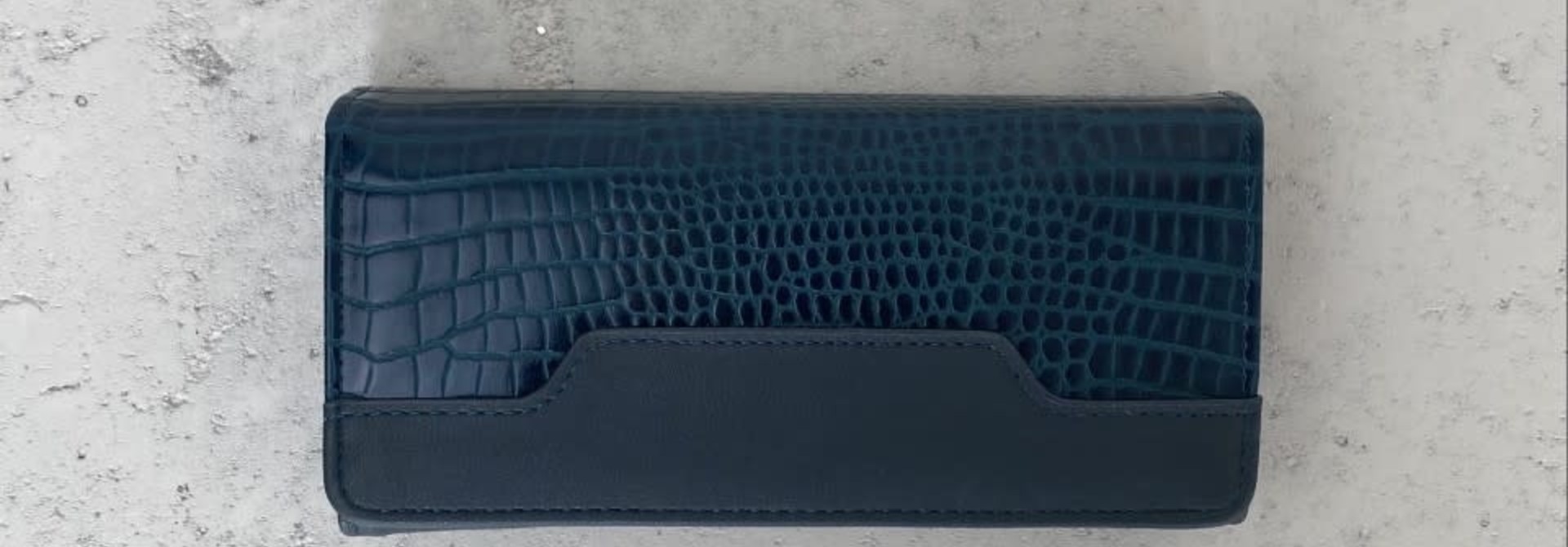 Luigina croco wallet Green