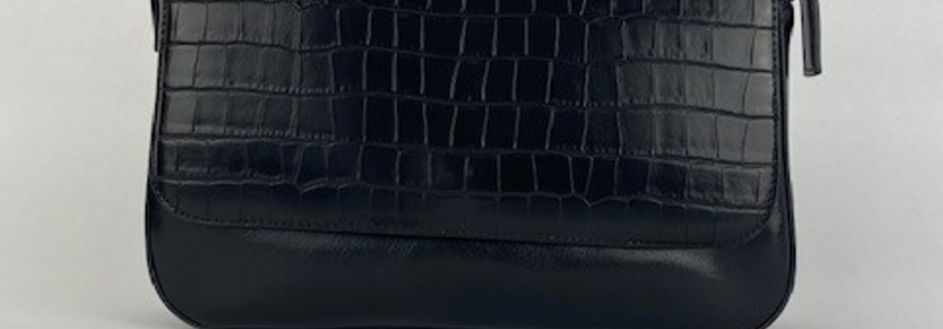 Hatice croco bag Black