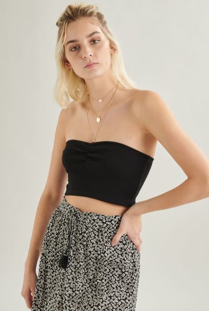 Sunny bandeau top Black