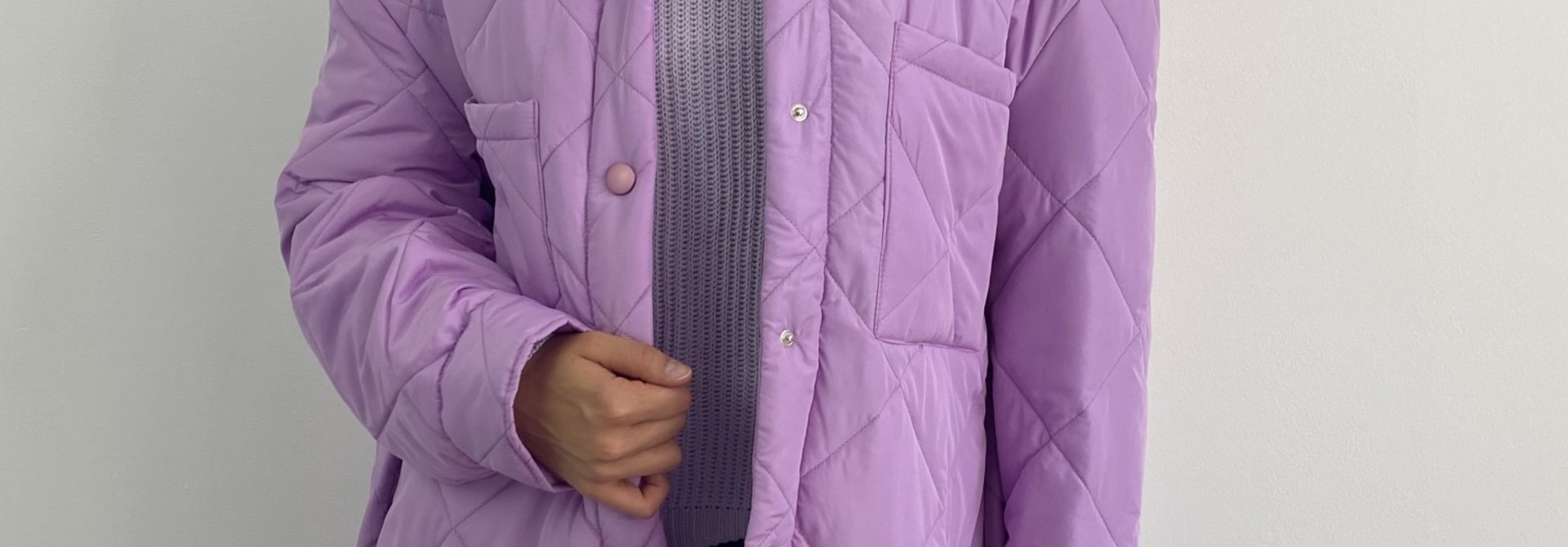 Hula matelasse jacket Lila