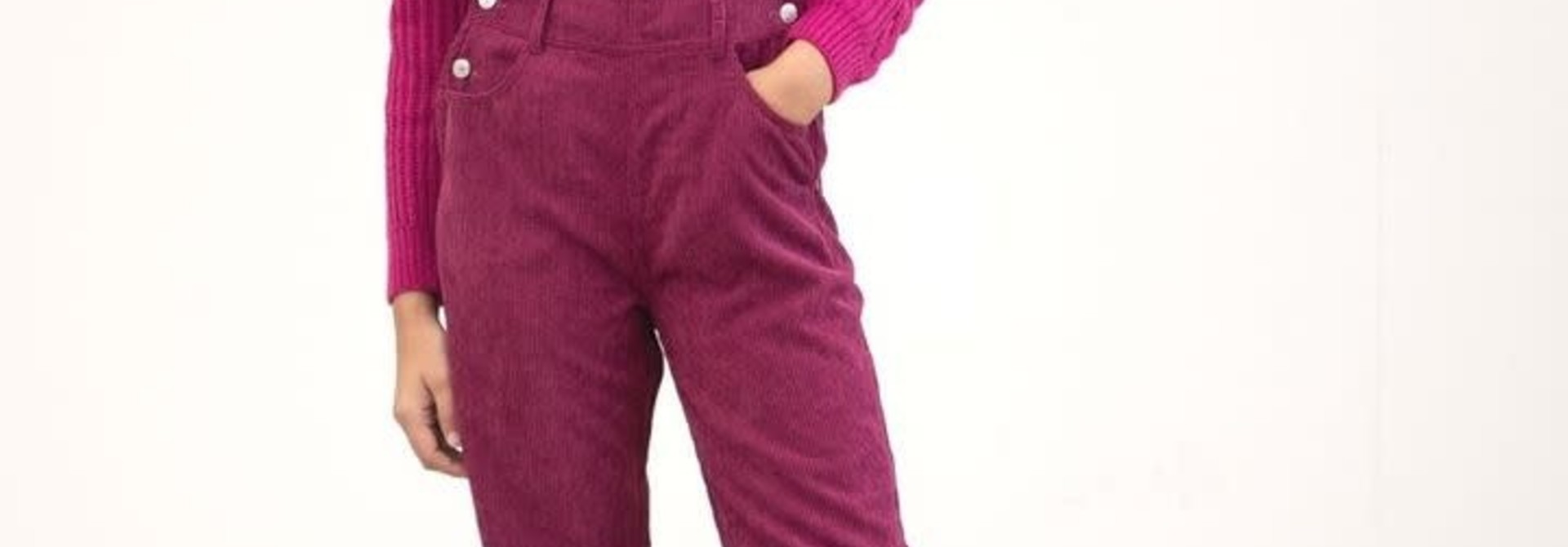 Hurley corduroy salopette Berry