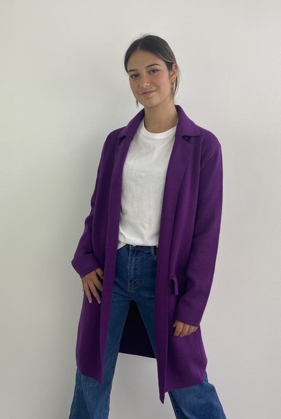 Marrit knitted jacket Purple