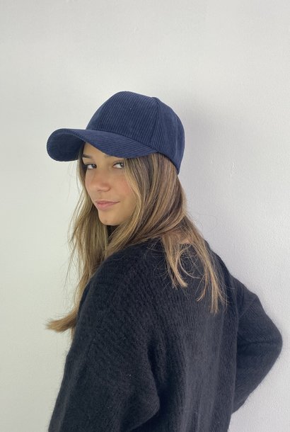 Yale corduroy baseball cap Marine