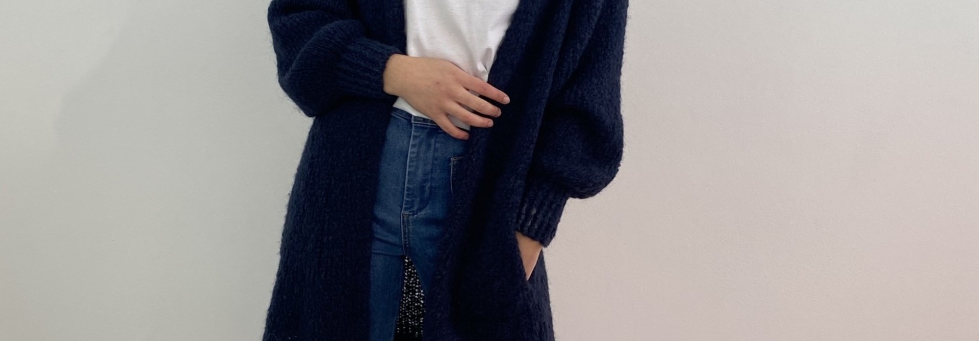 Malu midi cardigan Dark Marine