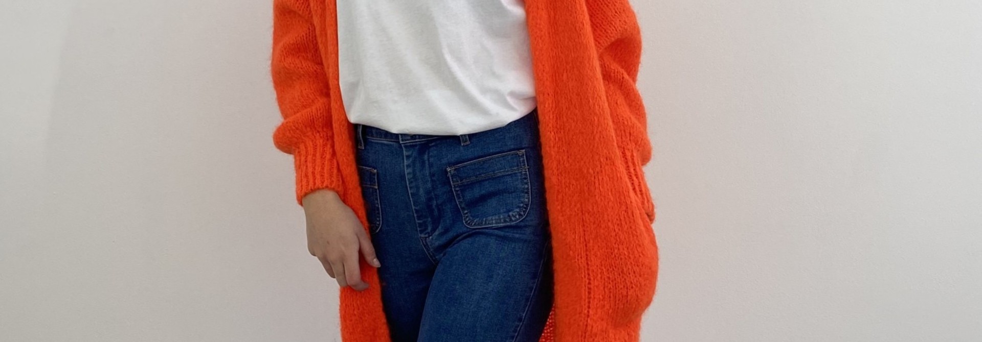 Malu midi cardigan Bright Orange