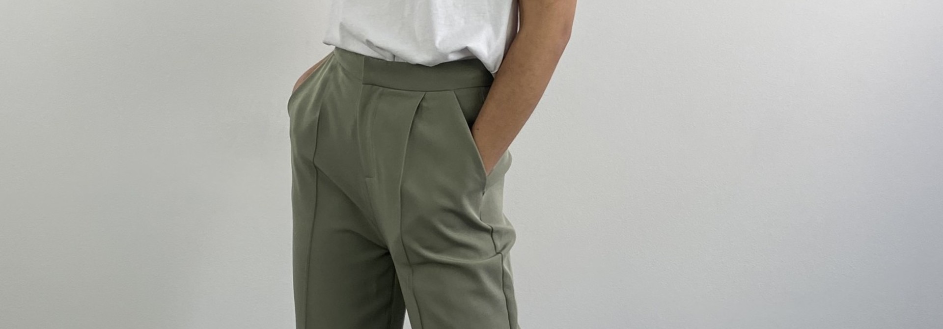 Malbec wide pant Ash Green