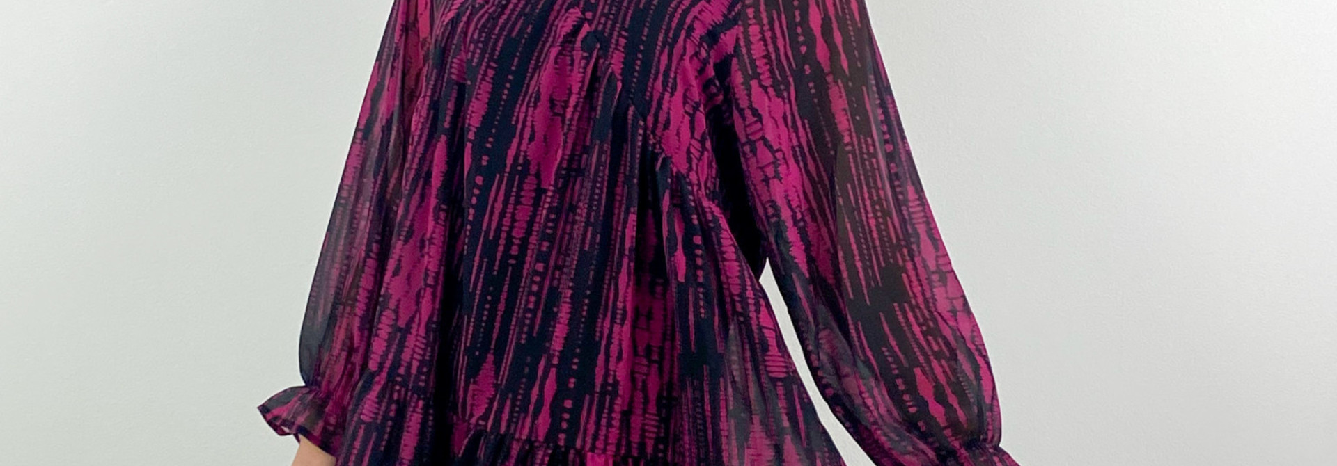 Xanthe tie-dye a-line dress Amarena