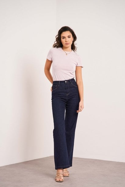 Barbara straight hw wide jeans Naturelle - FASHIONGARDEN BOUTIQUE