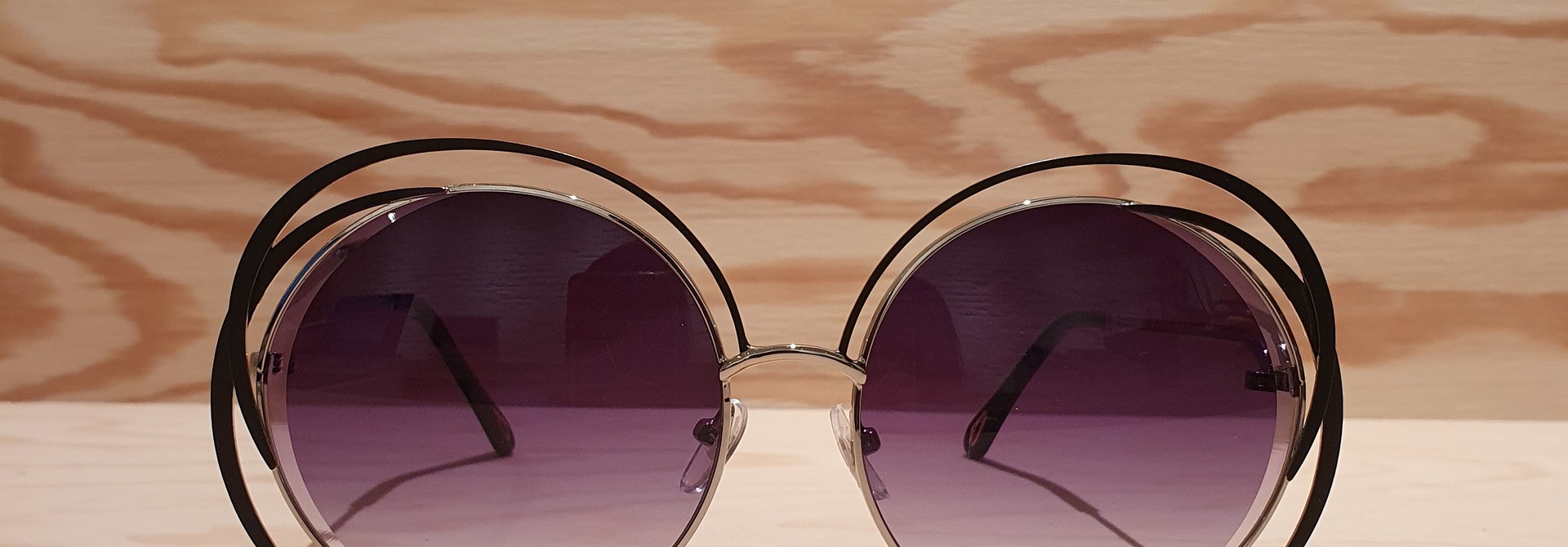 Stella round sunnies Black