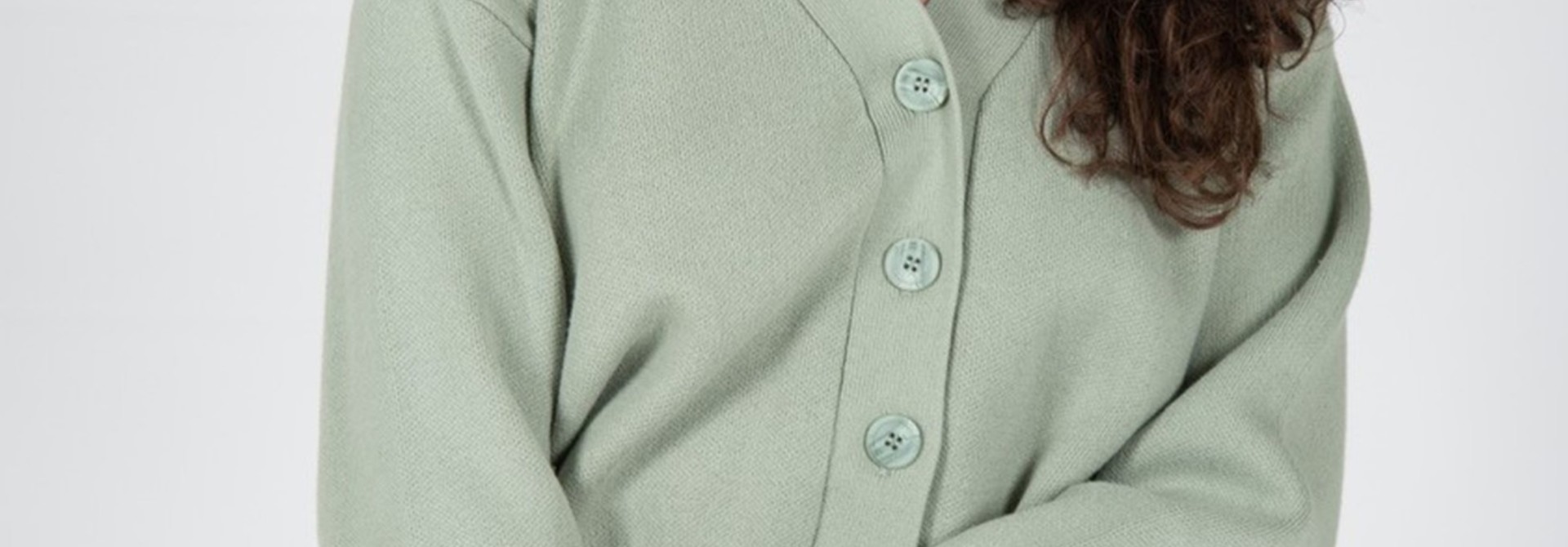 Sanne fine knitted cardigan Soft Khaki
