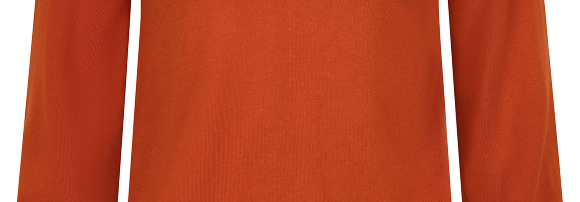 Maya fine v-neck knit Burned Orange