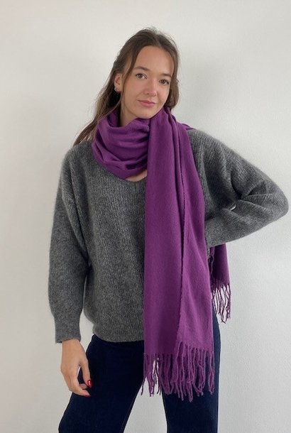 Lana fine essential scarf Purple