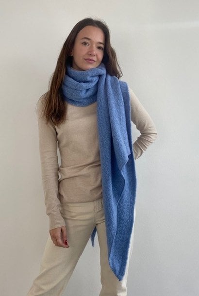 Rövka assymetric scarf Light Denim