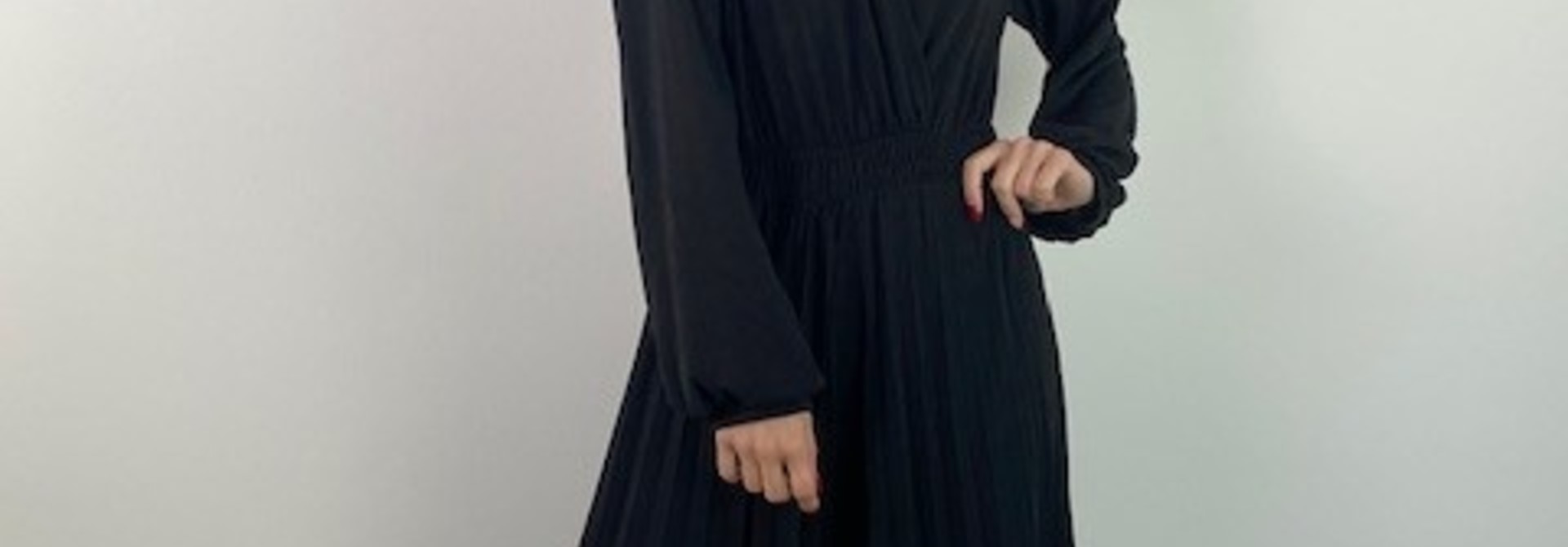 Vendetta sparkeling plissé jumpsuite Black