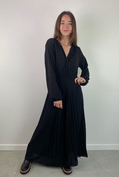 Vendetta sparkeling plissé jumpsuite Black