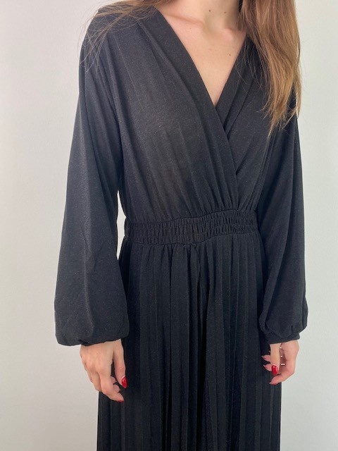 Vendetta sparkeling plissé jumpsuite Black-2