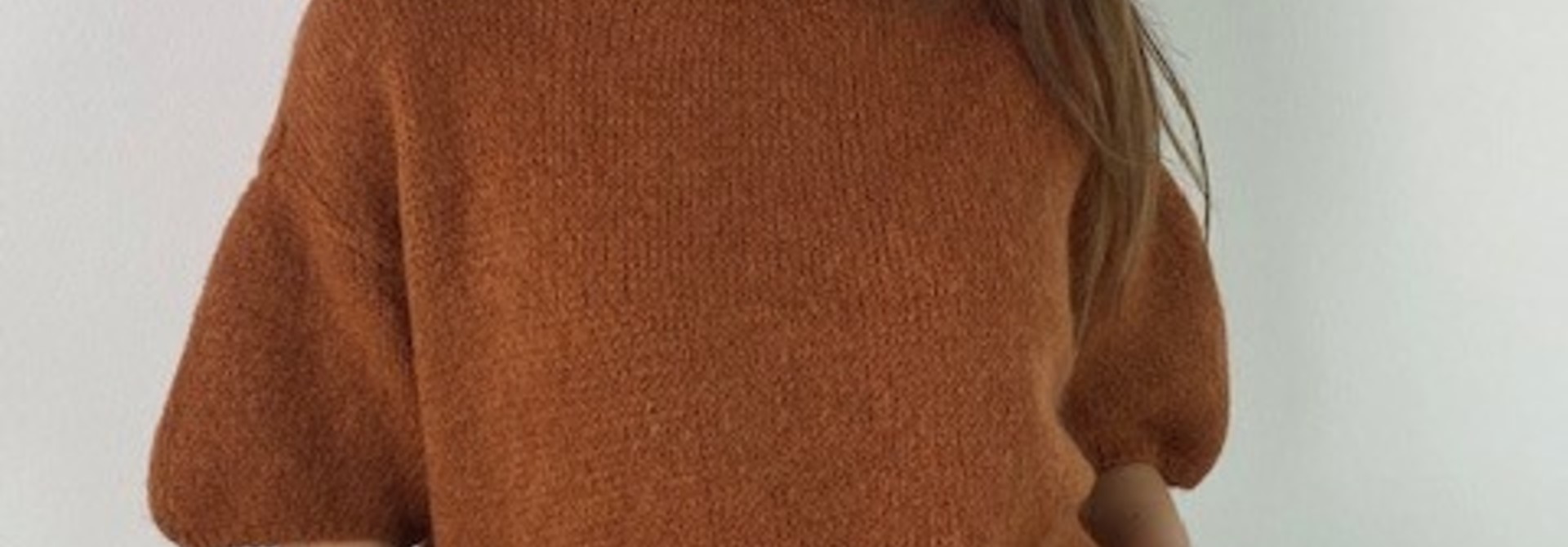 Agnea boxy s/s knit Chestnut