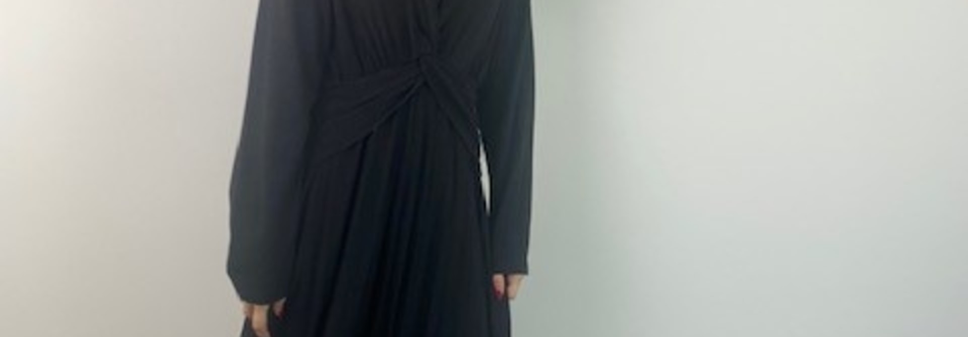 Otilia sparkeling drapdress Black