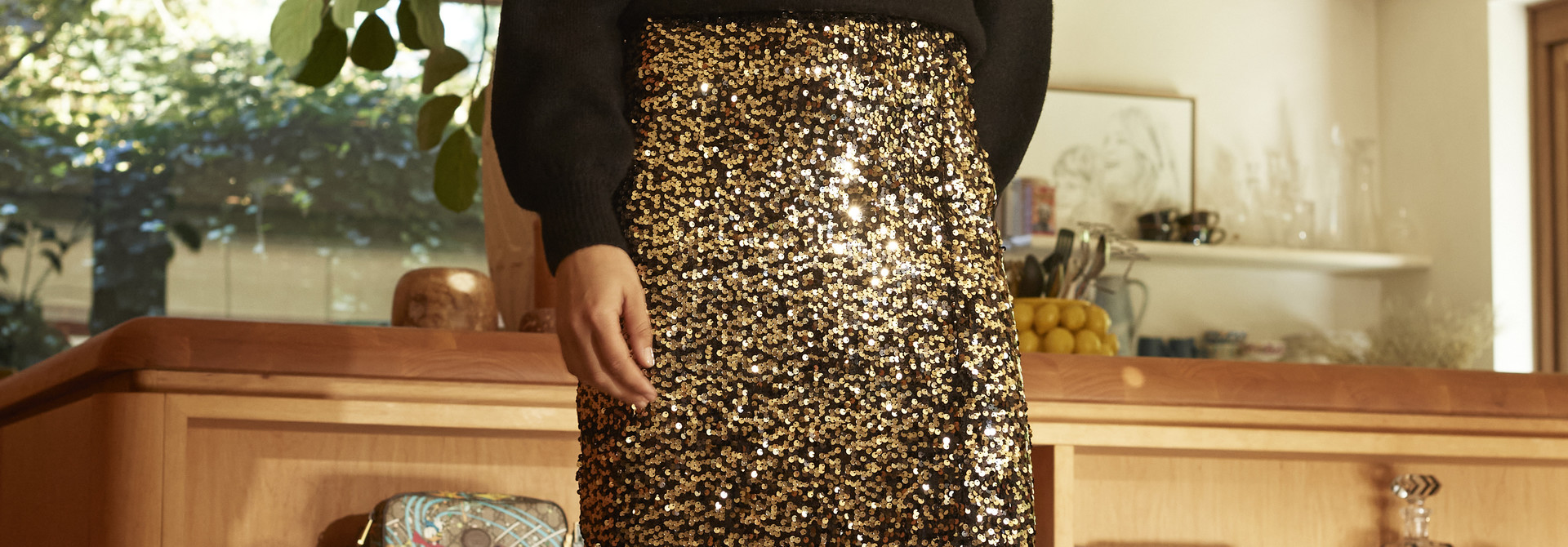 Hannah tubeskirt Black Gold