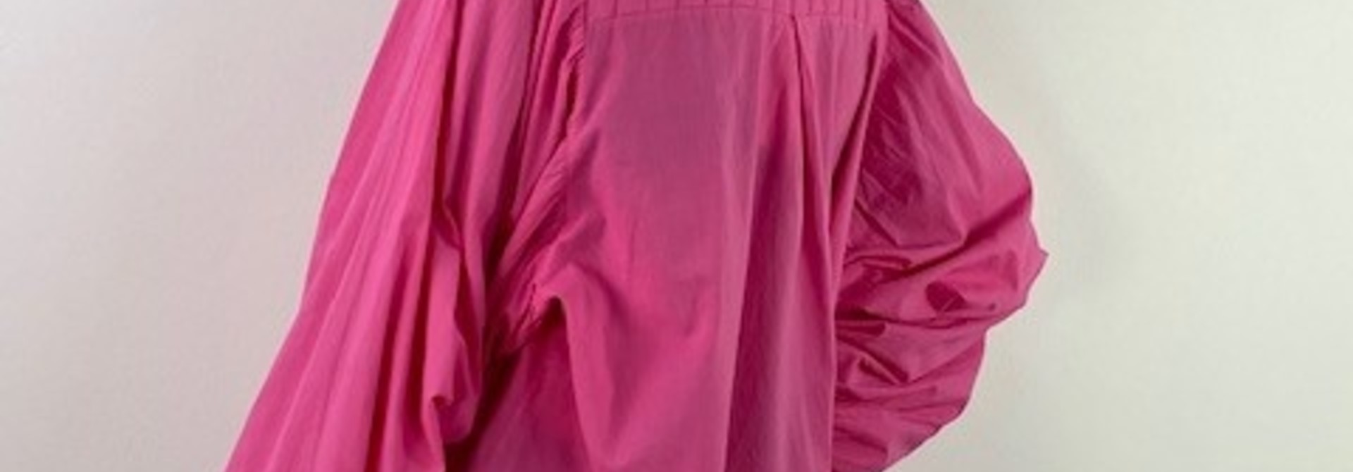 Souma loose cotton padded shirt Fushia