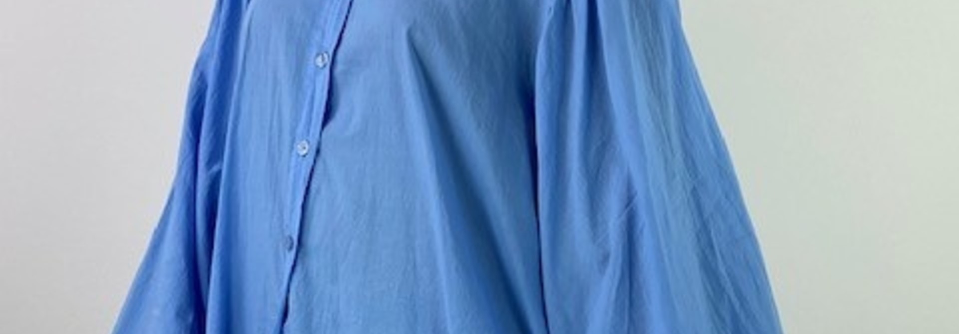 Souma loose cotton padded shirt Blue