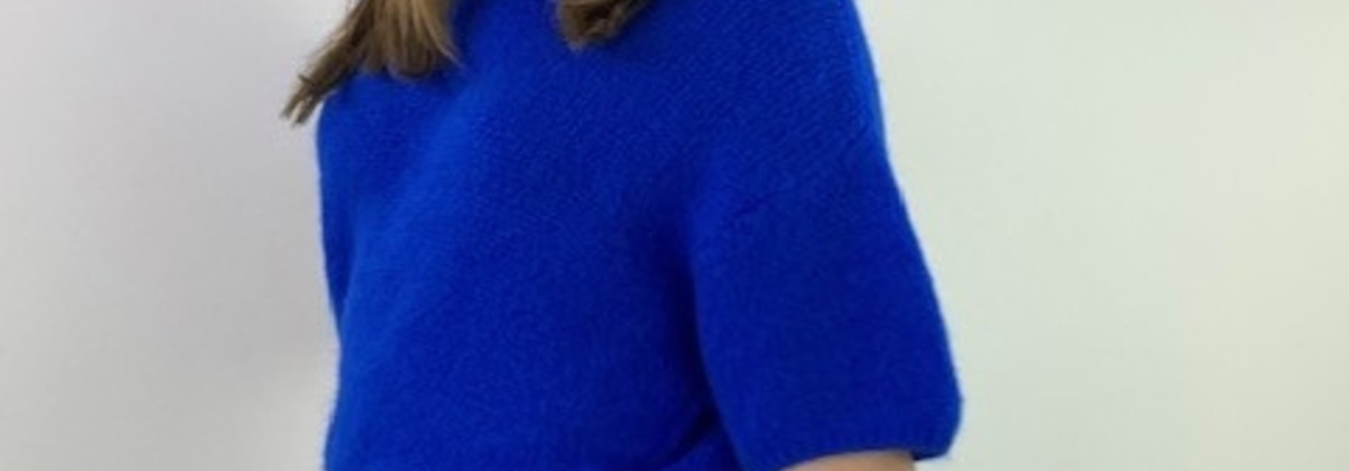 Agnea boxy s/s knit Cobalt