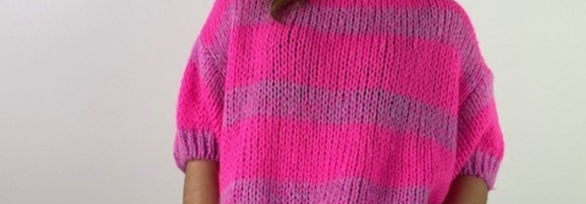 Zoey boxy s/s knit Fushia Cyclamen