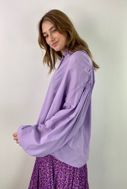 Bernard oversized coton shirt Lila