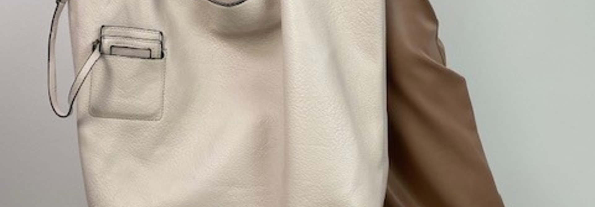 Roxanne zip shopper bag Beige