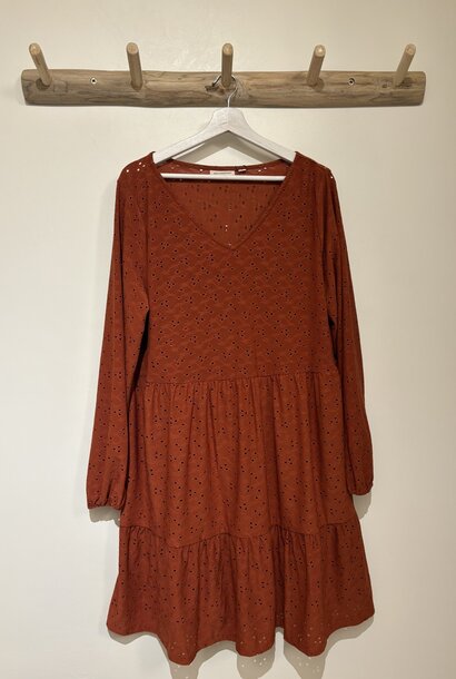 Zabby dress Fired Brick